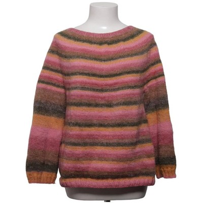 Strickpullover, Größe: L, Pink/Grün/Gelb, Streifen, Damen #Bpi