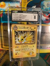 Pokemon Card Card Lt Surge's Jolteon Blitza Gym Corocoro Promo Japanese CGC 8