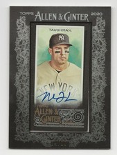 2020 Topps Allen & Ginter 'X' MIKE TAUCHMAN Black Framed Mini Auto 04/10 SSP