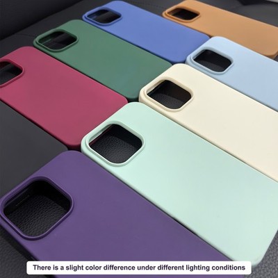 Flüssig Silikon Hülle für iPhone 16 15 14 13 Pro Max Stoßfest Soft Cover Skin 