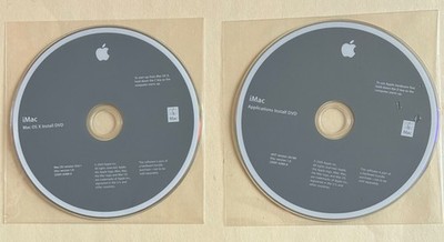 iMac Install DVD 2 Disc 2009 Software  Applications  -  $19.95 - Free Shipping