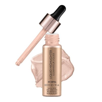 Swiss Beauty Drop & Glow Liquid Highlighter Face Makeup Shade -03 Metal, 18ml