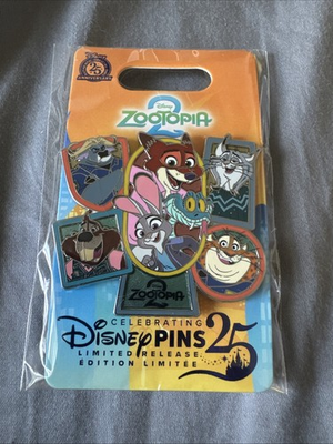 #ad #ad Disney Parks 2025 Zootopia 2 Cast Pin Limited Release $33.99