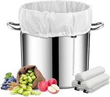 3 Pack Brew Bags 26" x 22" Large Filter Bags Mesh Filter Reusable Straining Bag