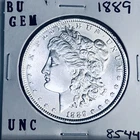 1889 BU GEM MORGAN SILVER DOLLAR UNC MS+++ U.S. MINT RARE COIN 8544