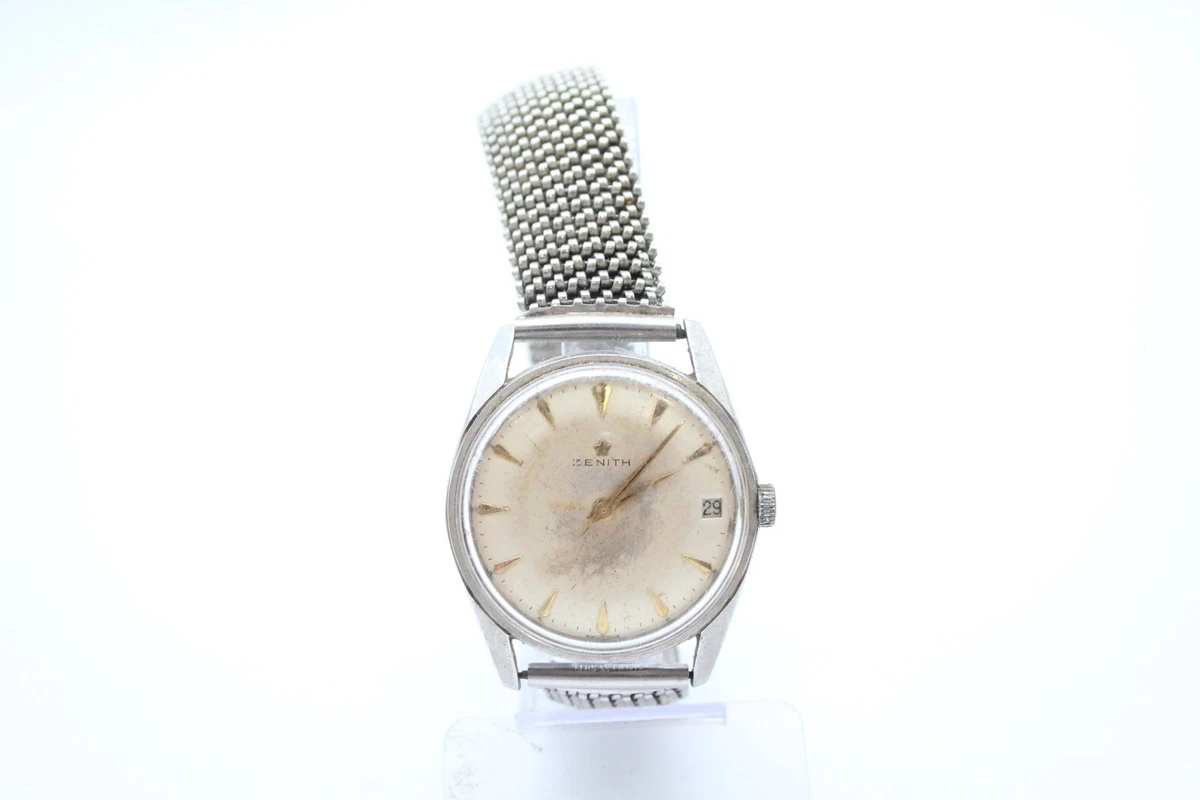 Zenith Steel Watch Ref. 9595993 Hand Wind Working
