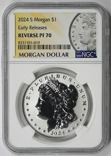 2024-S Morgan Dollar $1 Reverse PF 70 NGC Early Releases