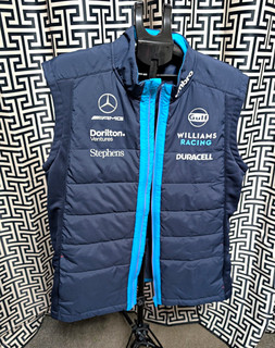 Umbro Williams Racing Padded Gilet Bodywarmer Sleeveless Vest Navy/Blue XXL