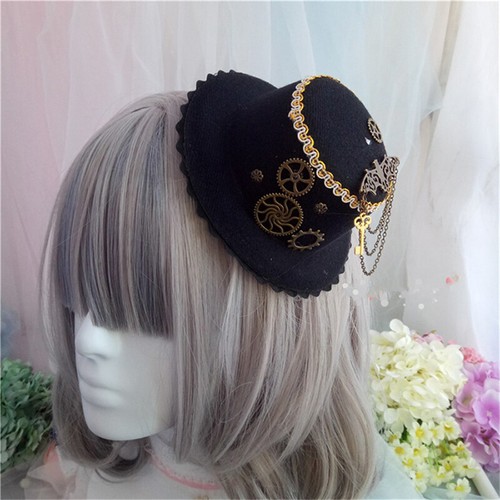 Lady Steampunk Fascinator Hat Side Clip 