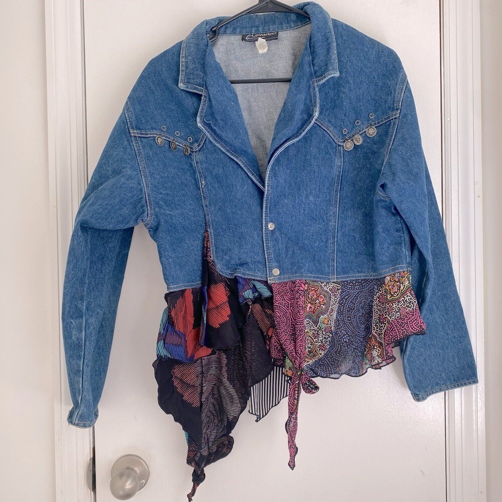 Patchwork Denim Jacket - image 1