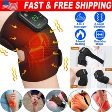 3 in 1 Electric Knee Massager Heat Physiotherapy Pain Relief Vibration Machine