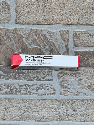 MAC Locked Kiss 24hr Lipstick  81 GUTSY 0.06 Oz Full Size NEW