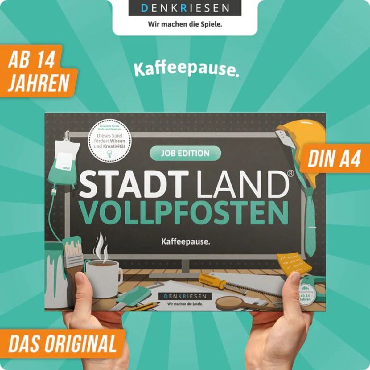 Thumbnail - Denkriesen Stadt, Land, Vollpfosten - Job Edition "kaffeepause"