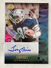 2021 Illusions Tony Hill Blue Elusive Ink Auto /25 Cowboys