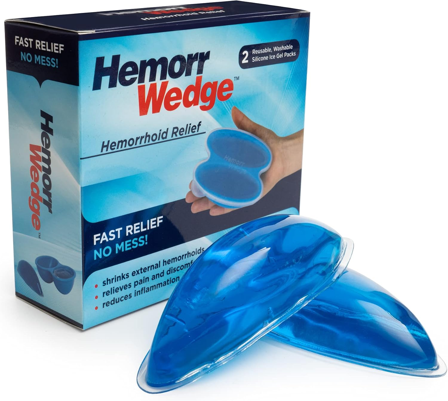 Hemorrhoid Treatment Ice Pack - Gel Freeze Pack, Pair with Case…