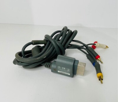 HD TV Premium RCA Composite AV A/V Cable Cord for Microsoft Xbox 360