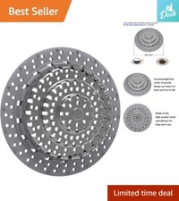 Bathtub Drain Hair Catcher - Prevents Clogs Keeps Drains Clean - Universal Fit