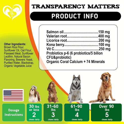 Dog Anti Itch Allergy Relief Chews Dry Itchy Skin Hot Spot Treatment with Omega3 - Picture 5 of 6