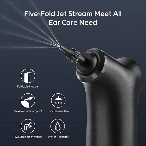 Ear Wax Removal Tool Water Powered Wush Ear Cleaner Electric Ear Cleaning Kits - Picture 13 of 19