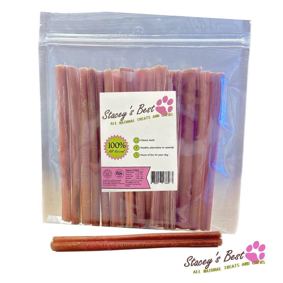 STACEYS BEST 6 inch JUNIOR BULLY STICKS for dogs, Excellent Dog Chew and Treat (25 pcs/pack)