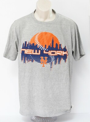 New York Mets Genuine MLB Merchandise Men's Medium Gray T Shirt