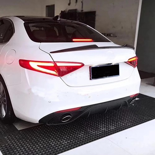 For Alfa Romeo Giulia Sedan 2017-2022 Rear Bumper Diffuser Lip W/Exhaust Tips - Picture 5 of 15