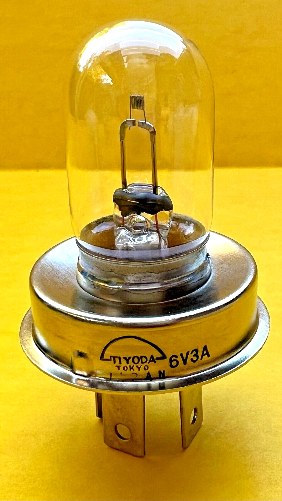 Tiyoda 3-Prong Flat Filament Incandescent Microscope Lamp Tubular Bulb 6V 3A 40W