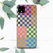 Abstract Colorful Checkered Case For Google Pixel 2 3 3a 4 4a 5 6 7 8 XL