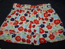 Janie and Jack VHTF Girls Size 3T LADYBUG Lined Colorful Skirt Poppy Flowers RAR