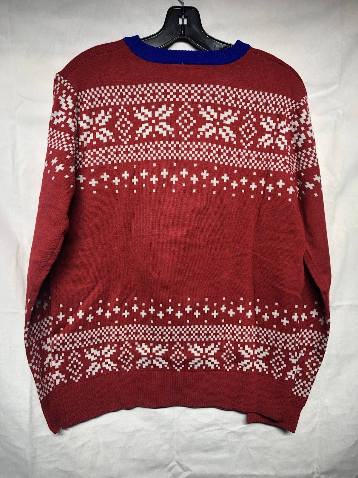 NWOT $60 Pabst Blue Ribbon PBR Beer Ugly Christmas Sweater Red Sz M