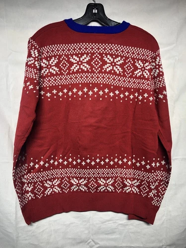 NWOT $60 Pabst Blue Ribbon PBR Beer Ugly Christmas Sweater Red Sz M