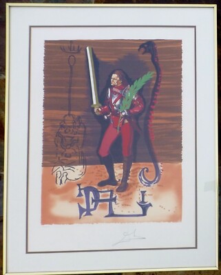 Salvador Dali Christopher Columbus Discovers America 1979 Handsigniert Gerahmt