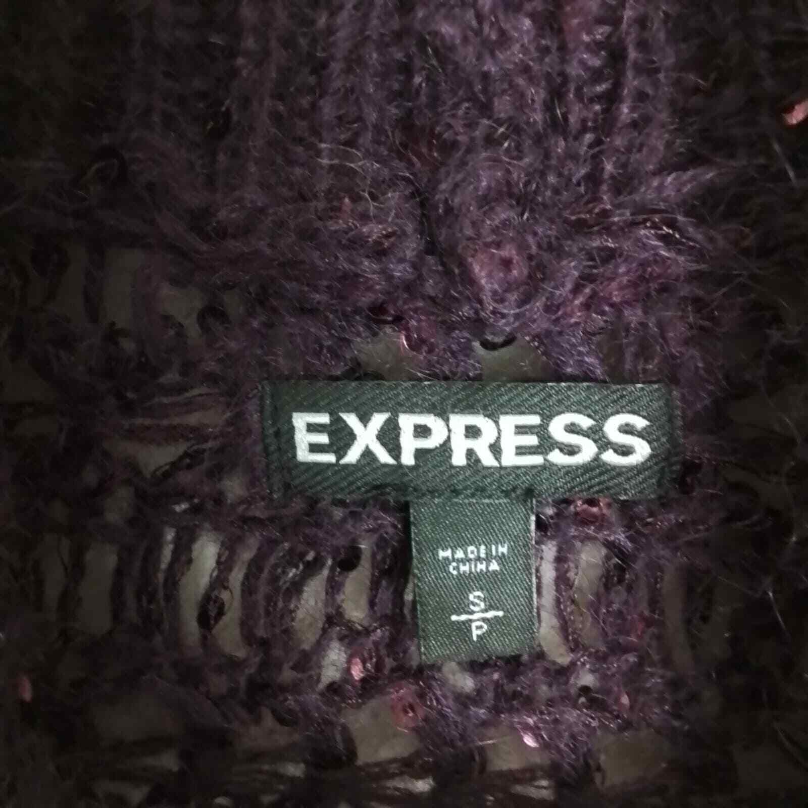 Express Womens Wool Mohair Chunky Cardigan Size S… - image 11
