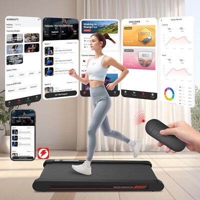 Incline Treadmill For Home 4-in-1 Walking Vibration Pad Under Desk  Treadmill - Incline, 4 Modes, 6 Km/h Max, Quiet Motor, LED Display & App