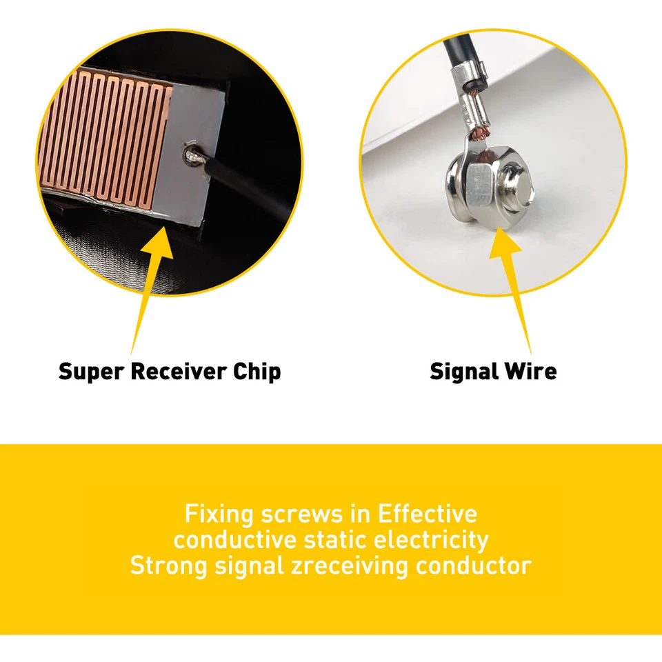 Carbon Fiber Car Auto Shark Fin FM/AM Radio Signal Antenna Roof Aerial Universal - Image 2 of 4