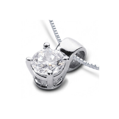 0.73ct I VS2 Round Natural Certified Diamond Platinum Classic 