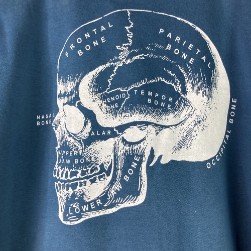 Juniors Hell Bunny Blue Size L Knit Varsity Jacket With Skull Snap Knit NEW - Picture 7 of 17