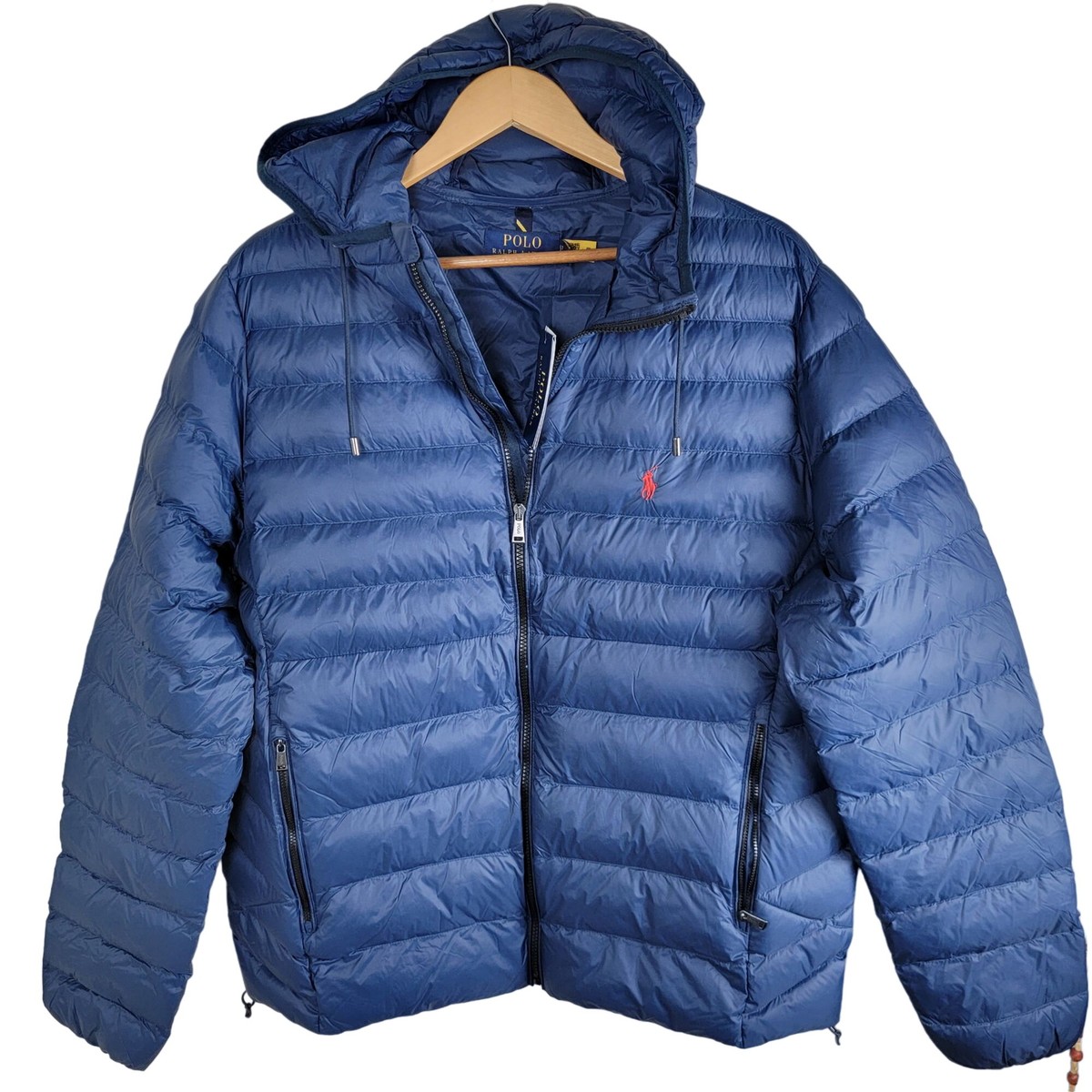 Polo Ralph Lauren Puffer Jacket Mens size Big 1X 1XB Blue Packable