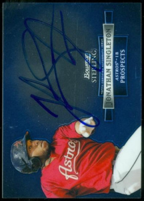 2012 Bowman Sterling Prospect Autographs #JS Jonathan Singleton Auto Card RC