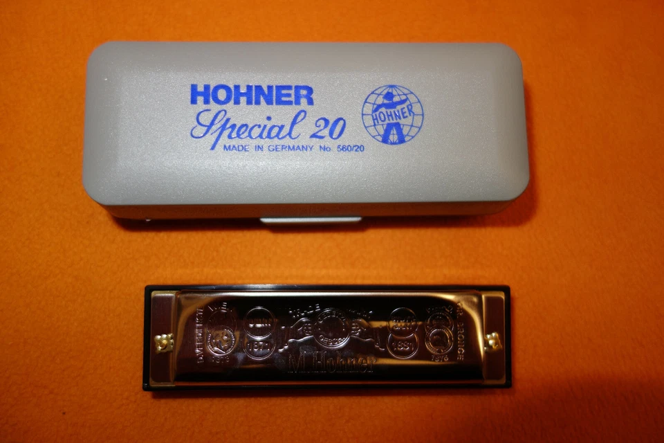 Nueva Caja HOHNER SPECIAL 20 ARMÓNICA Llave F Hecha Alemania country folk blues arpa  Foto 4 de 4