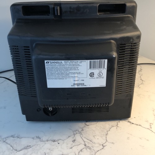 Sansui TVM1313 13" CRT TV Great for Vintage Retro Gaming Tested Works - Picture 4 of 5