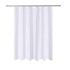 N Y HOME Long Fabric Shower Curtain Liner 72 x 78 inches Longer Length, Hotel