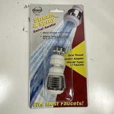 Danco White/Chrome Stream  Spray Swivel Aerator - Dual Thread 88270 - New