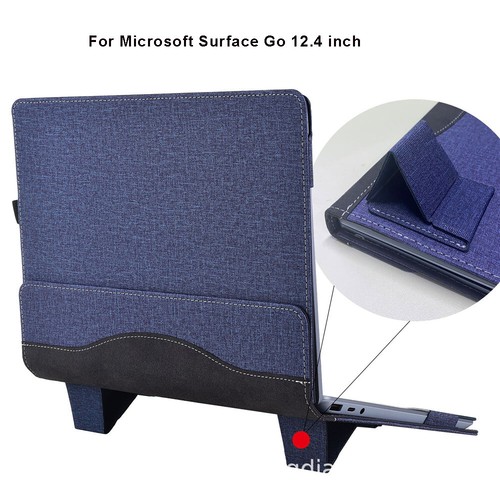 Custodia cover laptop per Microsoft Surface laptop go 12,4 pollici pelle PU supporto borsa - Foto 2 di 17