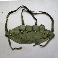 Original Vietanm War Chinese Type 56 Chest Rig Surplus Ammo Bandolier Pouch
