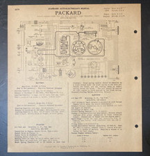 1950 Packard Models Standard 2201 2311 Super 2302-2332 Auto Electrical Schemati