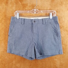 BURTON Youth Girls Shorts Size 14 16 Gray Chino Lined Pockets