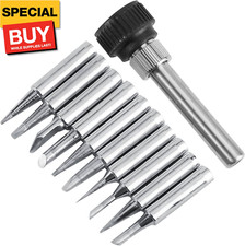 900M-T Series 10Pcs/Set Soldering Iron Tips, Tip Tinner for Soldering Iron Coppe