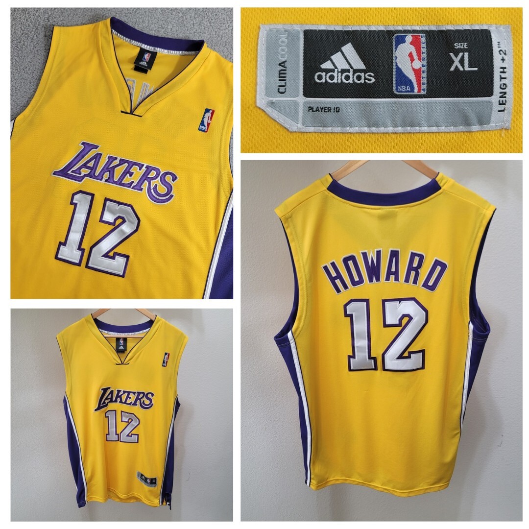 Los Angeles LA Lakers Jersey Men's XL Adidas Authentic Dwight