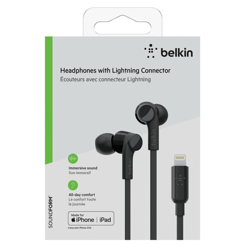 745883772728 Słuchawki Belkin Rockstar przewodowe douszne połączenia/muzyka czarne - Zdjęcie 6 z 12